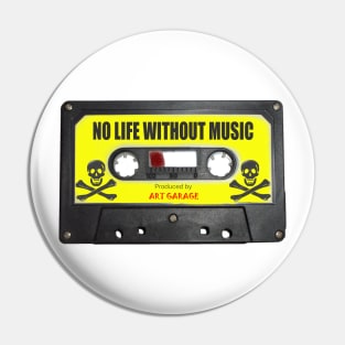 Vintage Retro Music Cassette Tapes Pin