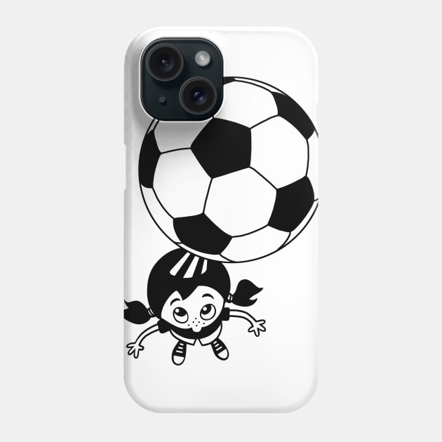Football girl Phone Case by AdrianaStore