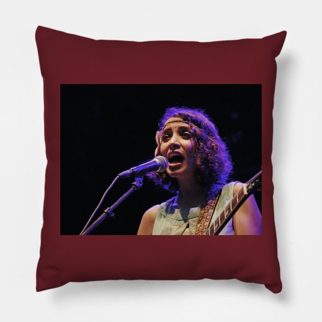 THE PANASONIC FZ 1000 Gaby Moreno PAR OKAIO CREATION Pillow by caillaudolivier