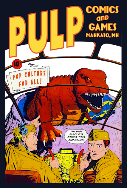 Pulp T-Rex Kids T-Shirt by PULP Comics and Games