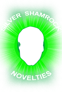 Silver Shamrock Skull Magnet