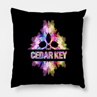 Cedar key Tie Dye Watercolor Gift Souvenir Pillow