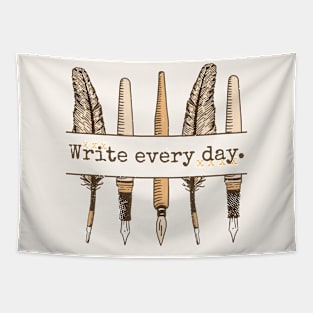 Write Every Day // Vintage Writer Inspiration Tapestry