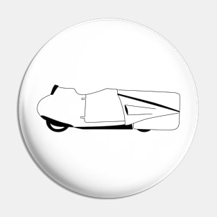 Vespa Siluro (Torpedo) Black Outline Pin