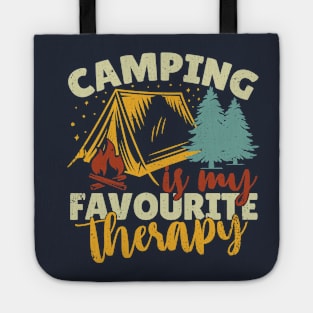 Camping Is My Favorite Therapy Tote