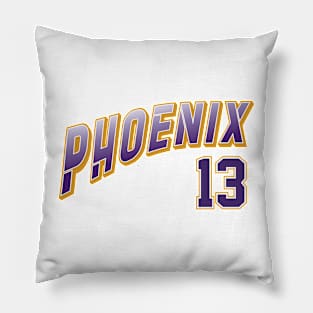 Retro Phoenix Number 13 Pillow