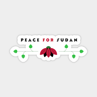 peace for sudan Magnet