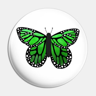 Green butterfly Pin