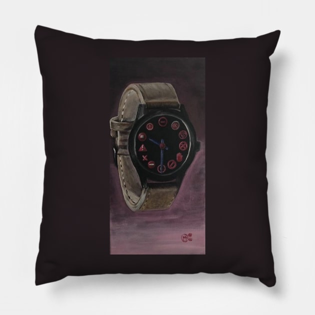 Stopwatch Pillow by ManolitoAguirre1990