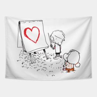 Teaching is Love Tapestry