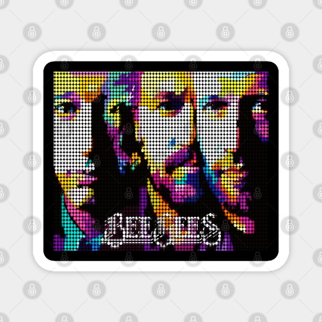 Bee Gees Magnet by H Black Ink