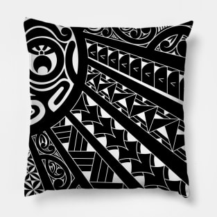 Polynesian sun tiki Pillow