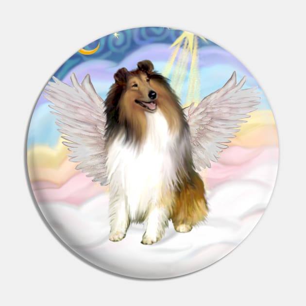 A Sable and White Collie Floats in Heavens CLouds Pin by Dogs Galore and More