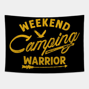 Weekend camping warrior Tapestry