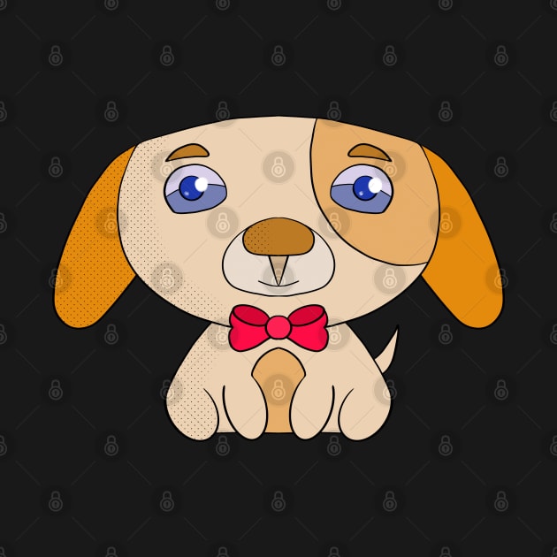 Puppy with bow tie by DiegoCarvalho