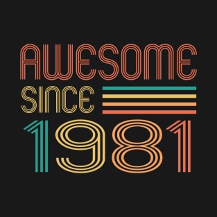 Awesome since 1981, Classic Retro 1981 T-Shirt