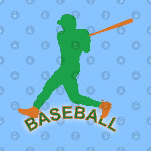 Baseball player in action by GiCapgraphics