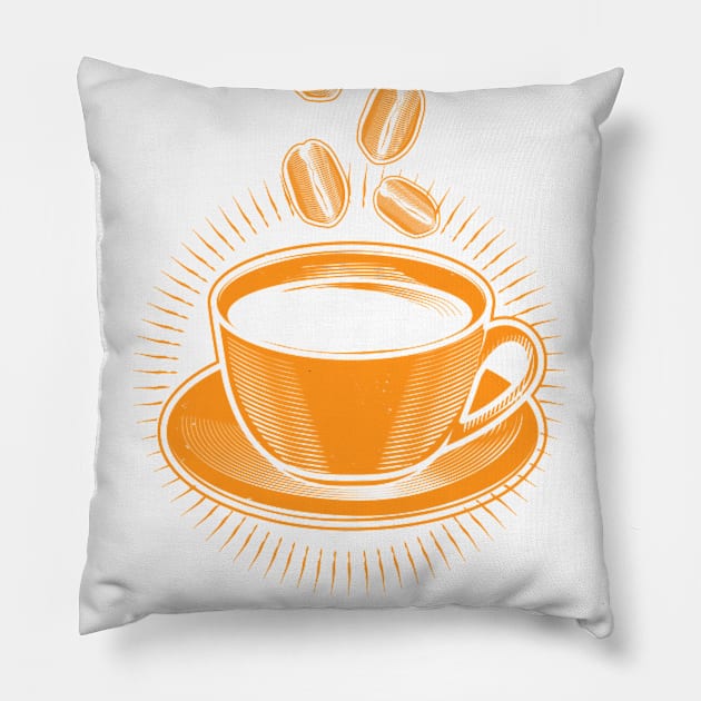 Weightlifting & Coffee Pillow by ArtDesignDE