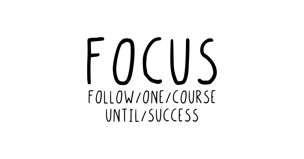 Focus follow one course until success Focus Follow One Course Until Success Tank Top TeePublic