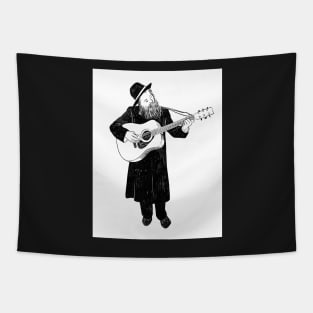 Orthodox jew playing guitar Tapestry