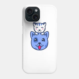 CAT AND DOG LOVE Phone Case