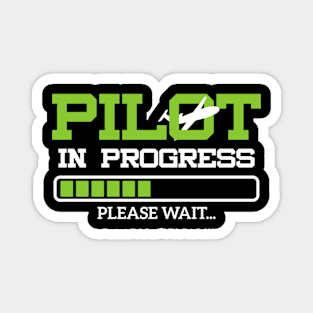 Pilot In Progress Flight Student Magnet