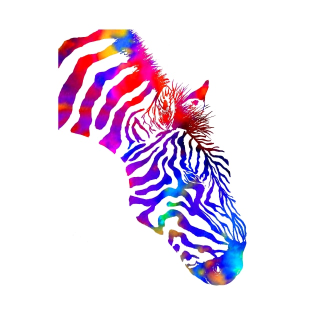 Rainbow Zebra by ZeichenbloQ