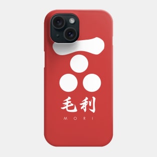 Mori Clan kamon with text Phone Case