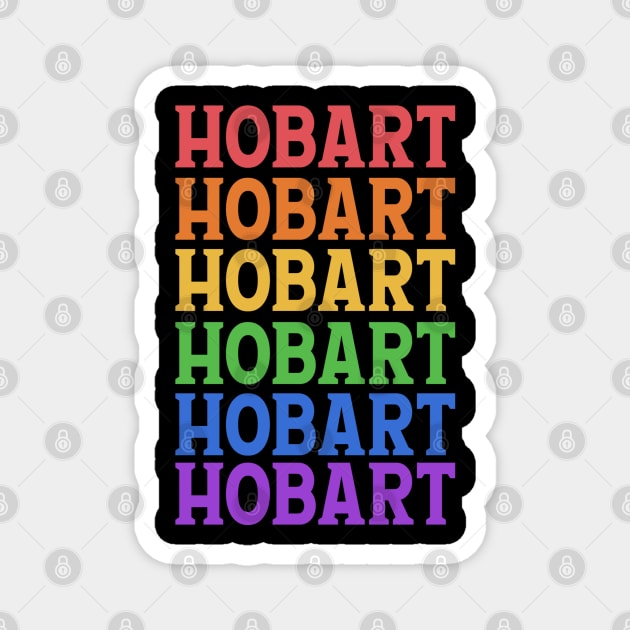 HOBART TRAVEL DESTINATION Magnet by OlkiaArt