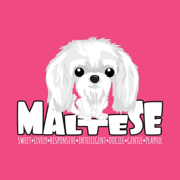 Maltese - DGBighead by DoggyGraphics