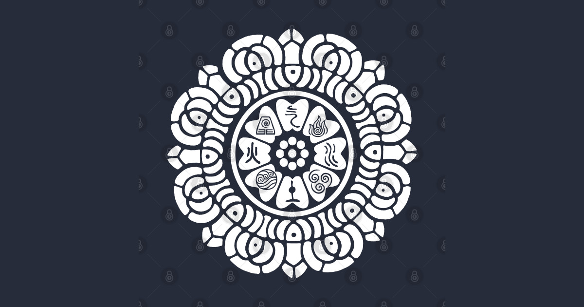 White Lotus Avatar Last Airbender Symbols Avatar The 3880