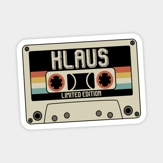 Klaus Name - Limited Edition - Vintage Style Magnet by Debbie Art