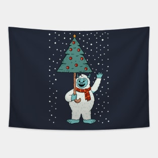 YETI CHRISTMAS Tapestry