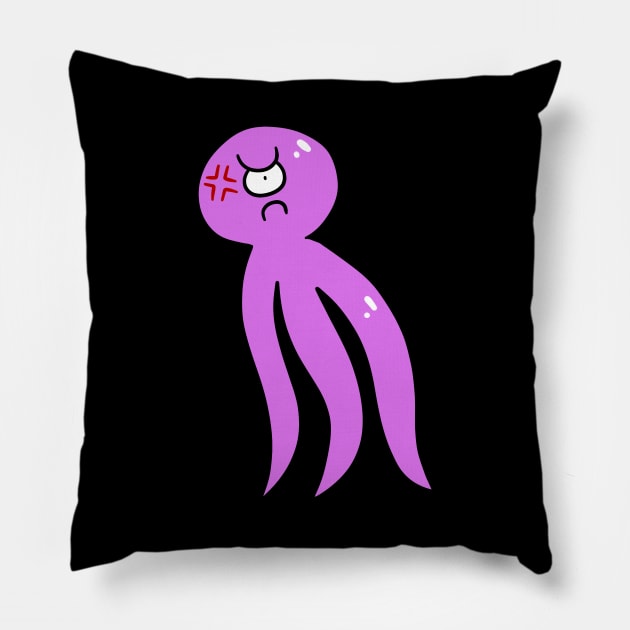 Purple Cyclops Tentacle Alien Pillow by saradaboru