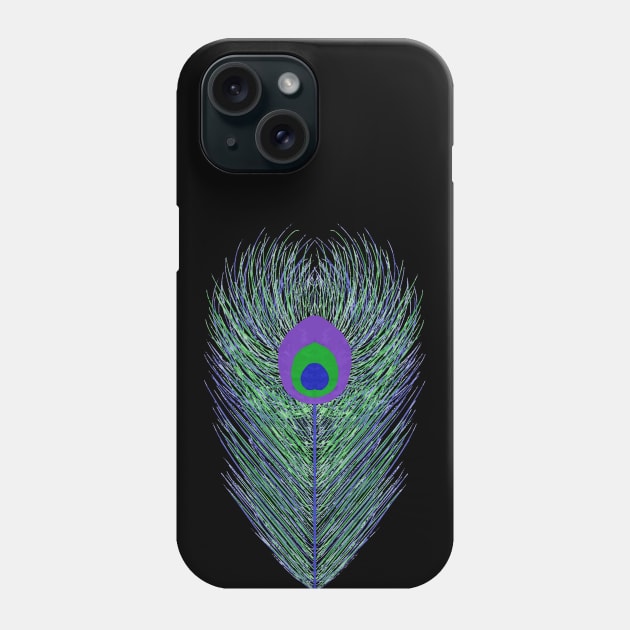 Peacock Feather Phone Case by Rosemarie Guieb Designs