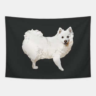 Japanese Spitz Side Look Tapestry