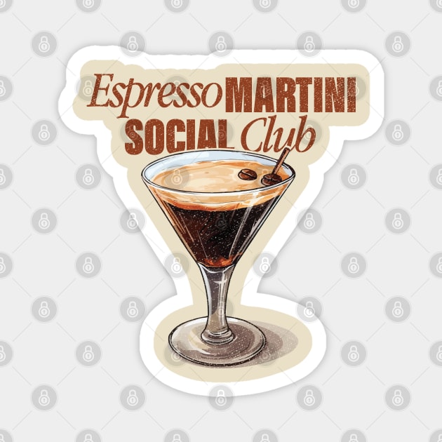 Espresso Martini Social Club Magnet by Depot33