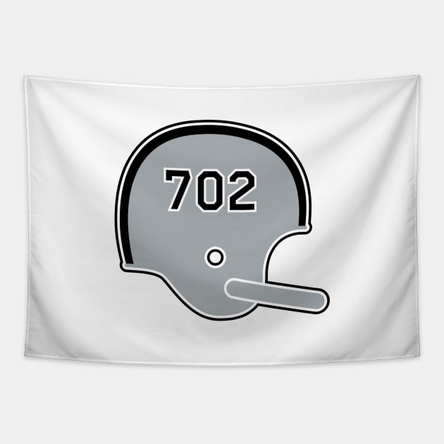 Las Vegas Raiders 702 Helmet Tapestry by Rad Love