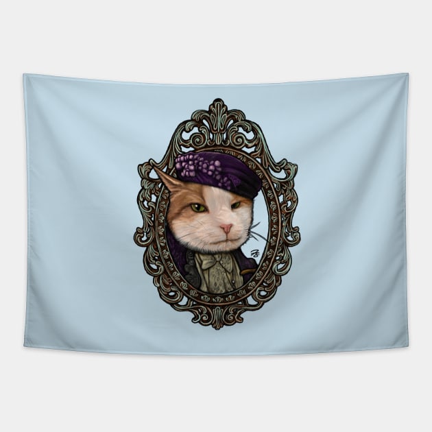 Cat Cameo: The Dowager Countess, Rosie Tapestry by FreyStrandDraws