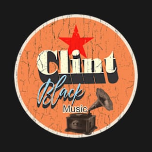 Art drawing Clint Black vintage T-Shirt