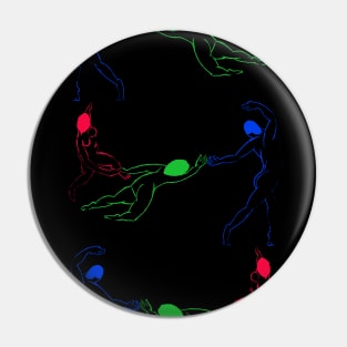 Neon La Danse by Henri Matisse Remix Pin