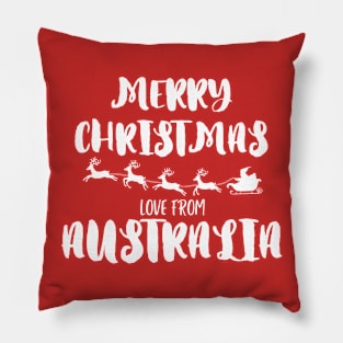 Merry Christmas, love from Australia Pillow