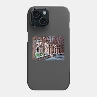 Cloisters. Church of Santa Cruz, Coimbra, Portugal Phone Case