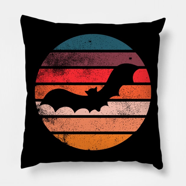 Bat Color Logo Pillow by Texas Bloomin’