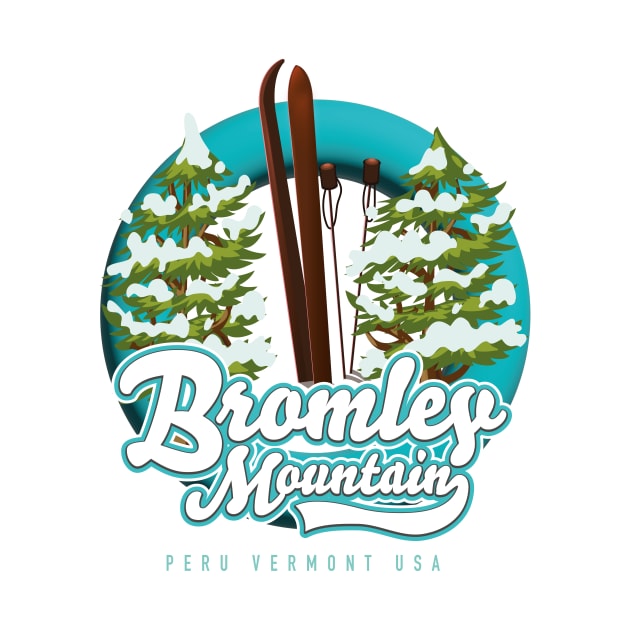 Bromley Mountain Peru Vermont US Ski logo by nickemporium1