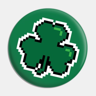 8-BIT Shamrock Pin