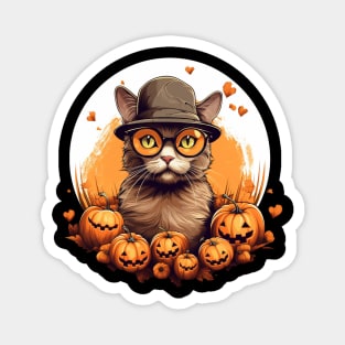 halloween cat Magnet