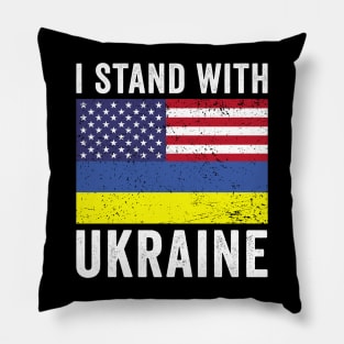 I Stand With Ukraine - Ukraine American Root Pillow