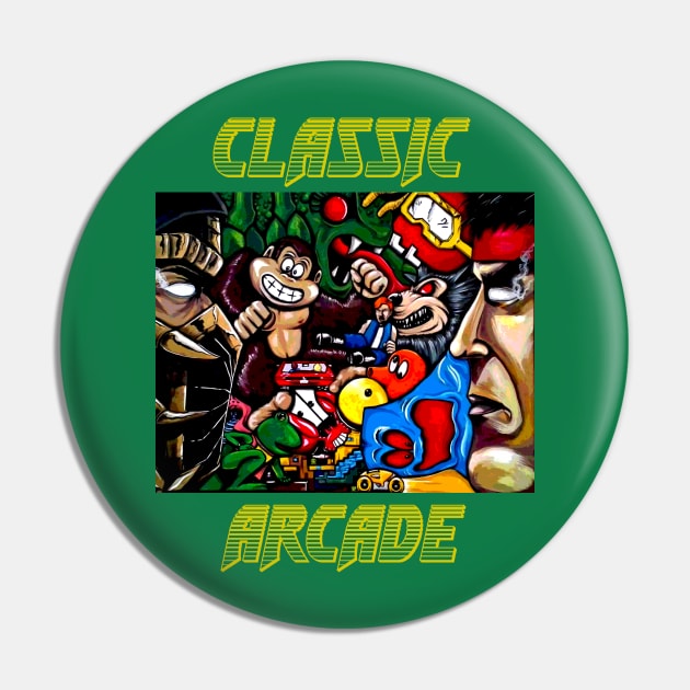 classic arcade t-shirt Pin by sapanaentertainment