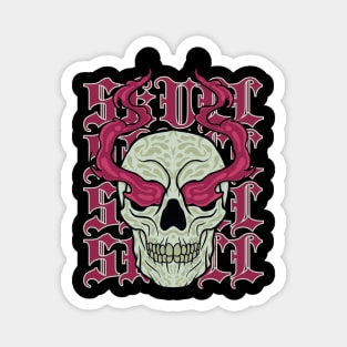 Fire eye skull Magnet